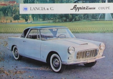 Lancia Appia Coupe Serie 2 Modelprogram 1958 Carbrochure (6927)